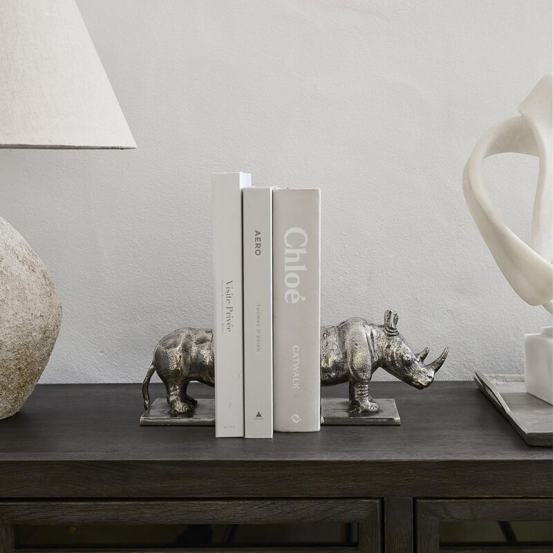 French Country Rhino Bookends image number 2